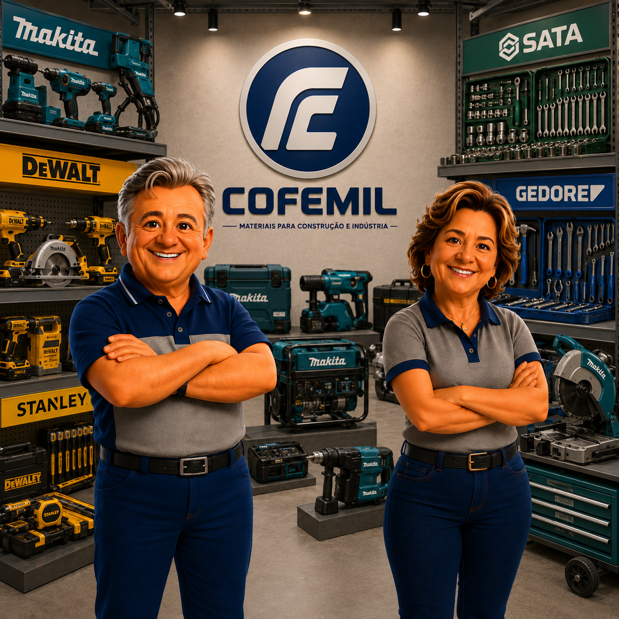 Mascotes oficiais da Cofemil