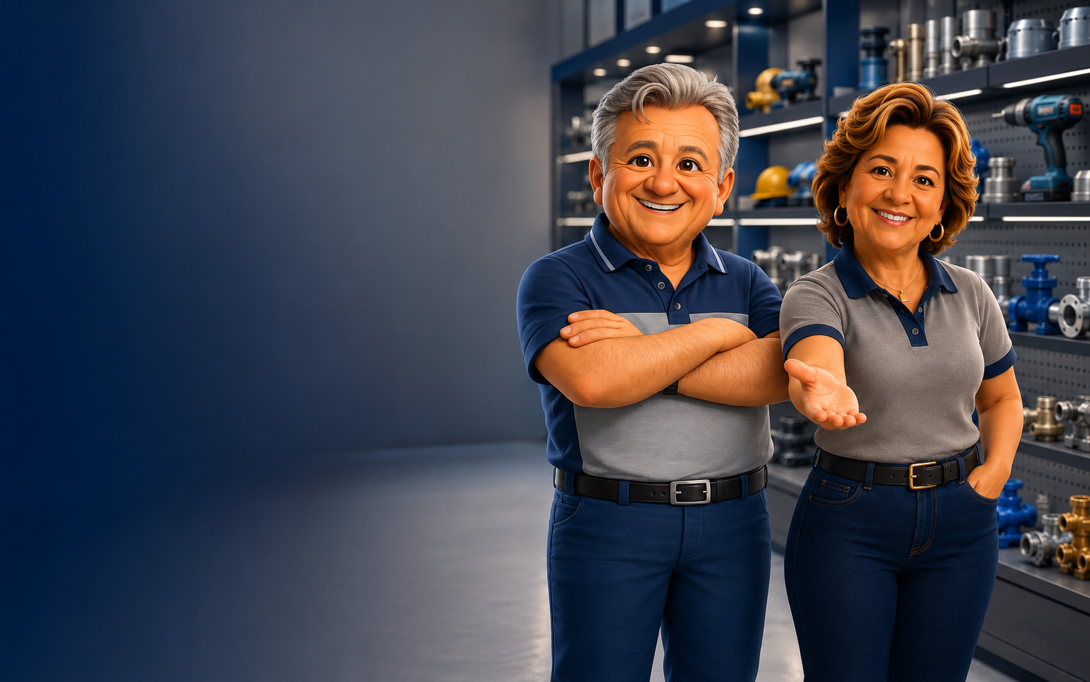 Dona Waldete e Senhor Antonino, mascotes oficiais da Cofemil