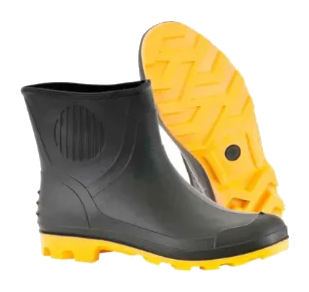 Bota PVC Cano Curto Preta Grendene Nº 40