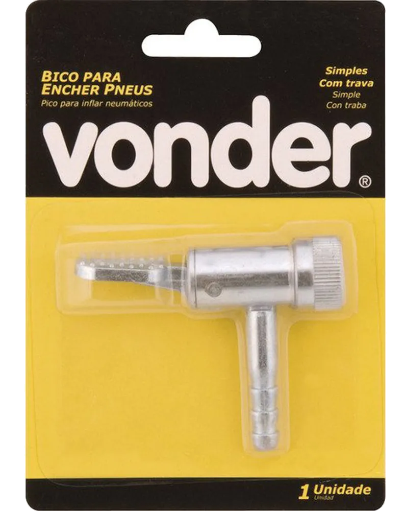 Bico Encher Pneus com Trava VONDER