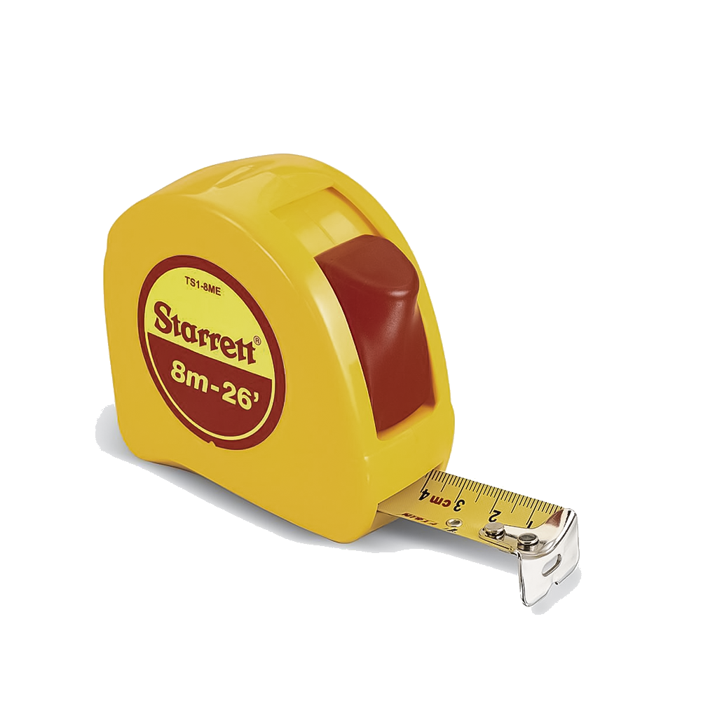 Trena Aco STARRETT C/trava 08MTS AMAR.T.01-8