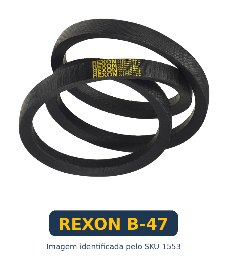 Correia Industrial em V Rexon B-47