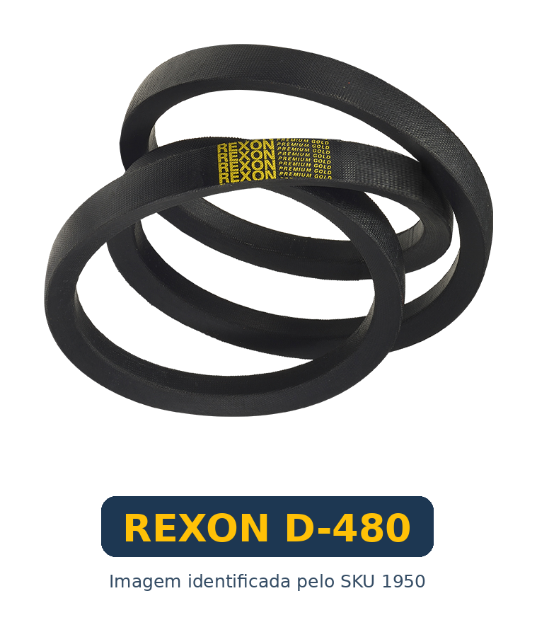 Correia Industrial em V Rexon D-480