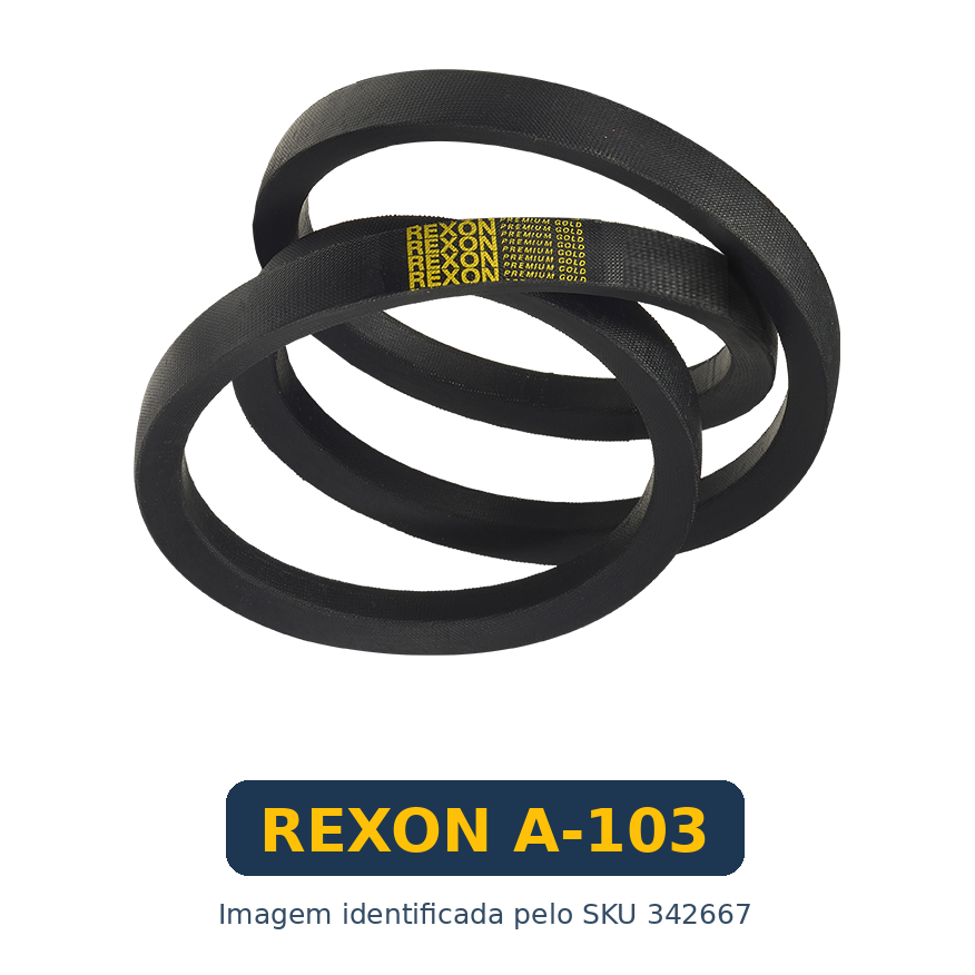Correia Industrial em V Rexon A-103