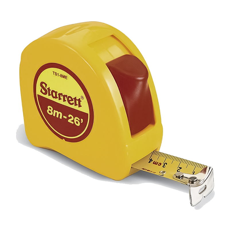 Trena Aco STARRETT C/trava 08MTS AMAR.T.01-8