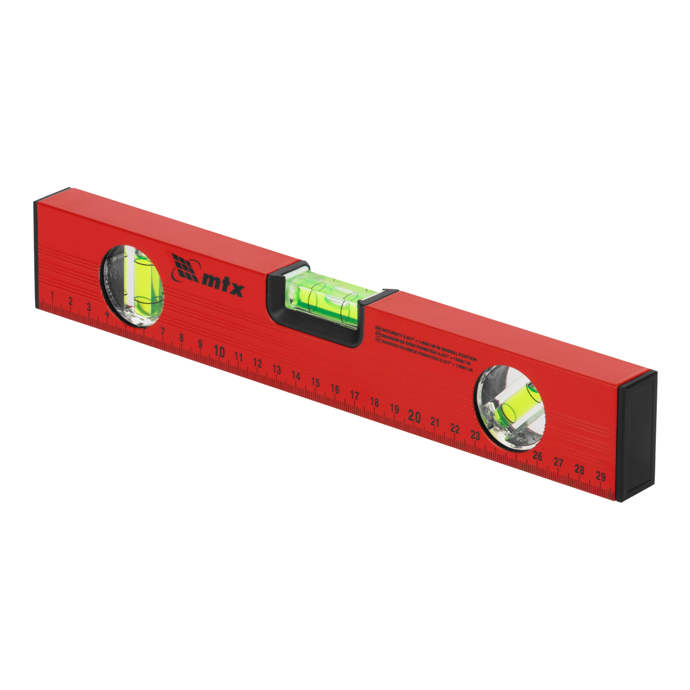 Nivel de Aluminio 12"" MTX Vermelho 332189
