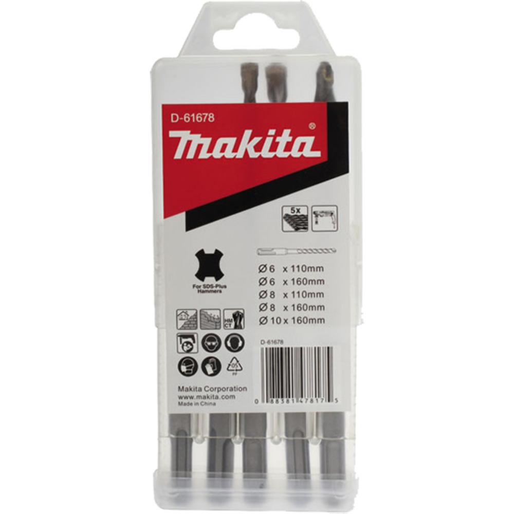 Jogo de Brocas Makita SDS Plus com 5 PeÇAS.D-61678