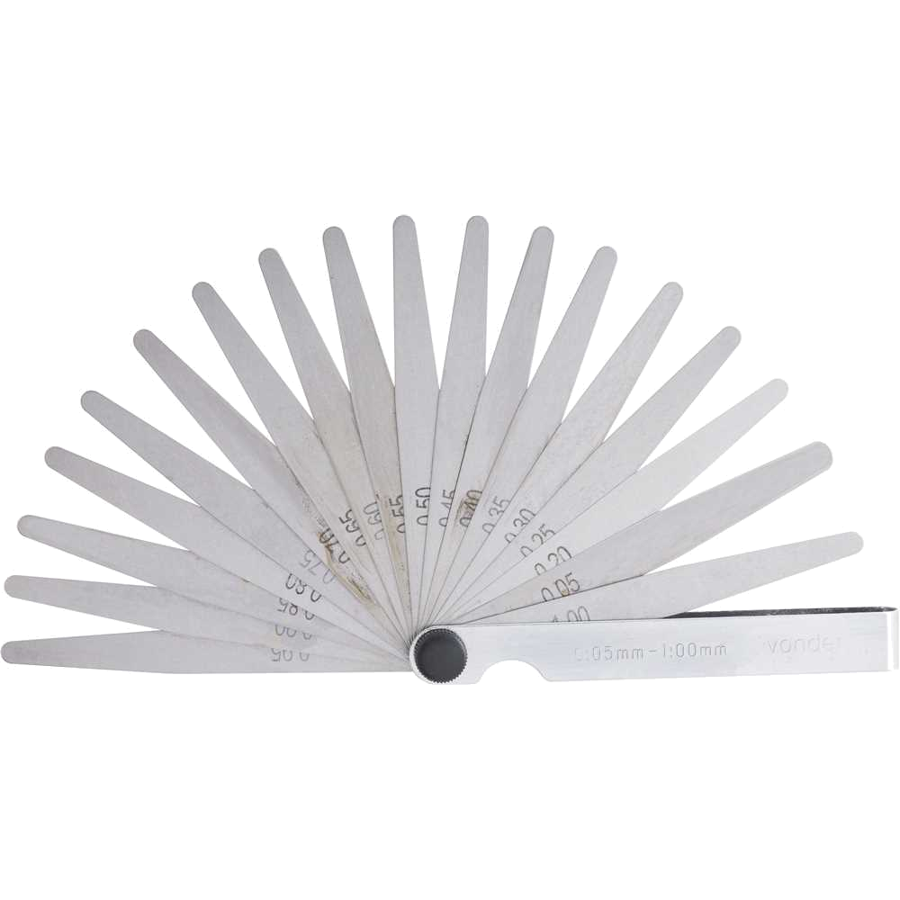 Calibrador de Folga Mm. 20 Lam VONDER 0;05 A 1MM 3595100020