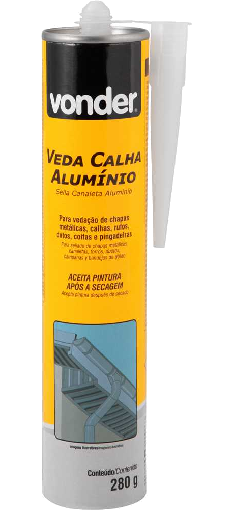 Veda Calha Selante Aluminio/cinza VONDER 280G 16.80.280.000
