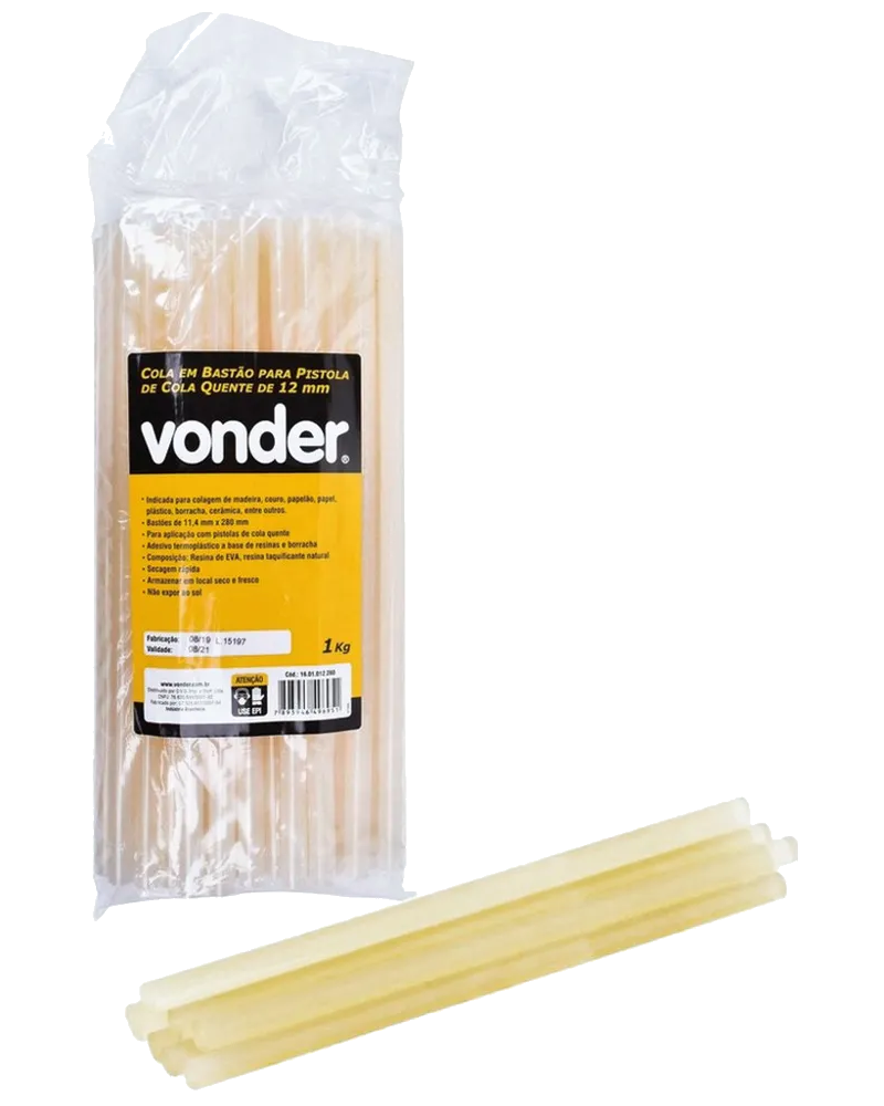 Silicone em Bastao VONDER 12X280MM-PACOTE com 1KG