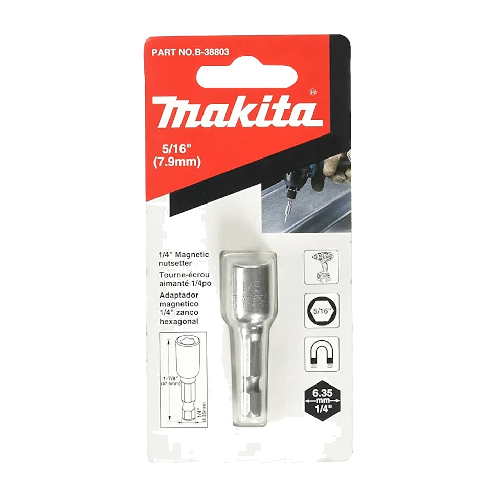 Bits Canhao Makita Magnetico 5/16X50MM-B-38803