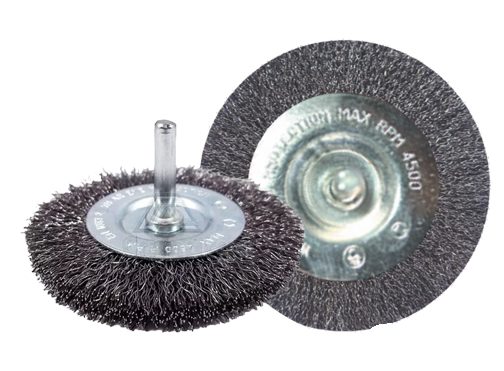 Escova de Aço Rot. Ondulada Aço Carbono com Haste 3"" LOTUS 6641